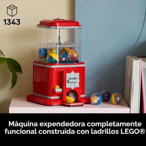 Miniatura 2 de LEGO Ideas Minifigure - Juego de construcción de máquinas expendedoras para adultos, decoración creativa de oficina o estante de libros