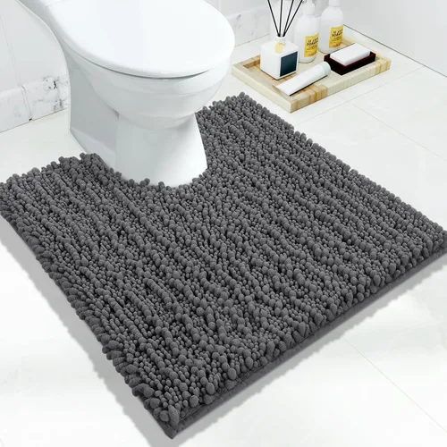 Miniatura 59 de Yimobra Alfombras de Baño Antideslizantes Lavables - Alfombra de Baño de Chenilla Ultra Suave Absorbente, Alfombra Peluda de Secado Rápido para Negro