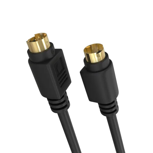 Miniatura 5 de Cmple - Cable de video S de 100 pies SVHS de 4 pines, cable de video Mini DIN S-Video para cine en casa, videocámara, receptor DSS, reproductor