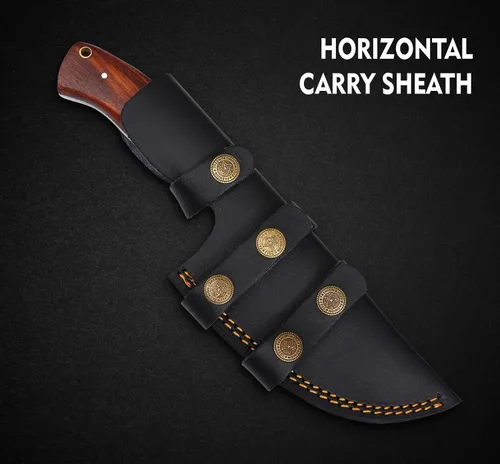 Miniatura 8 de Cuchillo Tracker de 10.00 pulgadas - Cuchillo de supervivencia y caza - Personalizado - Hecho a mano de acero de alto carbono para acampar y Madera