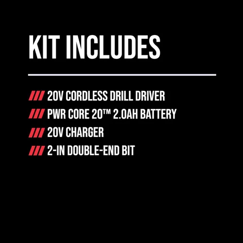 Miniatura 7 de SKIL - Kit de taladro destornillador sin escobillas de 20 V, de 1/2 pulgada, incluye batería de 2.0 Ah y cargador - DL6280B-10