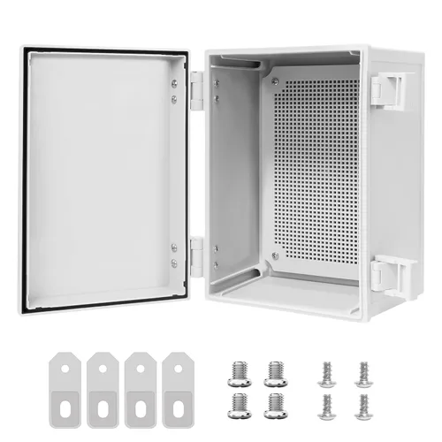 Miniatura 8 de Caja de conexiones IP65, impermeable, a prueba de polvo, carcasa de plástico ABS, caja de proyectos para exteriores e interiores, cubierta