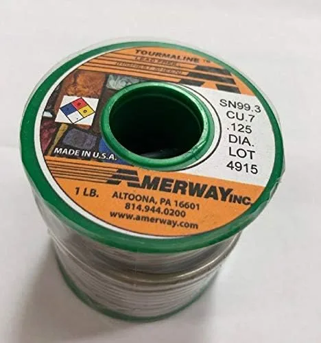 Miniatura 2 de Amerway Tourmaline Solder sin plomo (3 rollos) por Sun and Moon Stained Glass