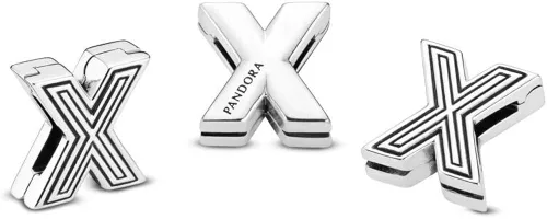 Miniatura 3 de PANDORA Dije con clip de letra X - 798220 Metal