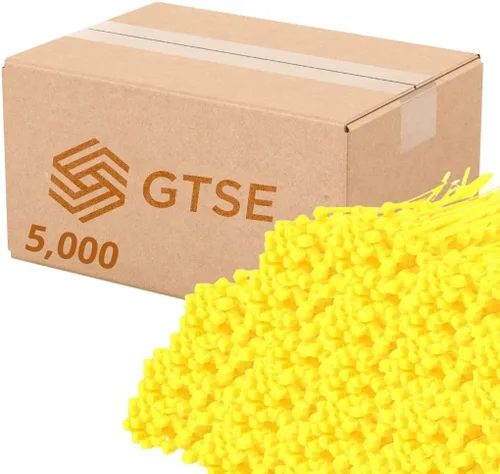 Miniatura 64 de GTSE - Paquete de 100 bridas con cremallera de 20.3 cm, color plateado/gris, 8.06 kg de resistencia, bridas de nailon grises resistentes a los rayos