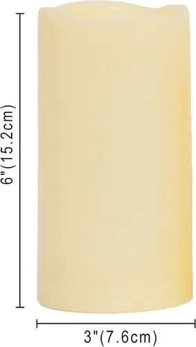 Miniatura 3 de Velas LED sin llama, funciona con pilas, con temporizador integrado de 6 horas, resistente al agua para exteriores, luces de luna para calabaza