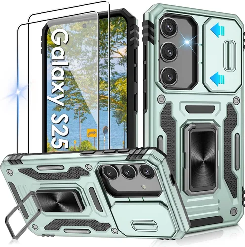 Miniatura 99 de Gritup para Samsung Galaxy S22 Funda con protectores de pantalla HD de 2 paquetes y cubierta deslizante para la cámara, protección contra caídas