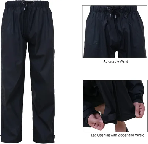 Miniatura 4 de KYBKDYY Trajes de lluvia para hombre, impermeable, para el trabajo, ligero, para lluvia