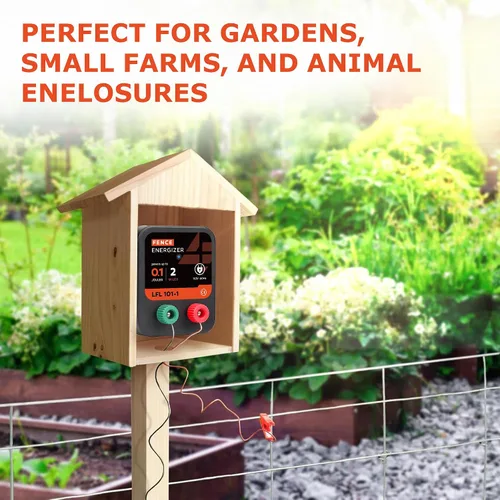 Miniatura 2 de Electric Fence Charger, 2 Mile 8 Acres Electric Fence Energizer, 0.1 Joule Ac Powered Output Voltage 5100v, for Preventing Wild Animals Intruding