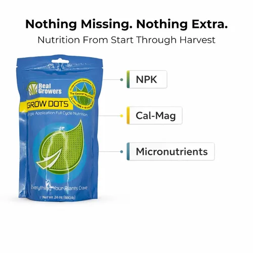 Miniatura 4 de Real Growers Grow Dots Classic 6lb - Nutrientes de liberación programada de una sola aplicación a granel para cultivos sin suelo