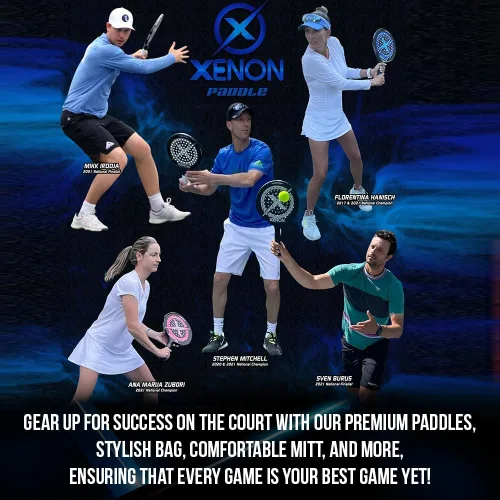Miniatura 8 de X Platform Tennis Balls by Xenon, Bright Yellow for High Visibility, Superb Durability, APTA Approved, 2 Balls per Sleeve