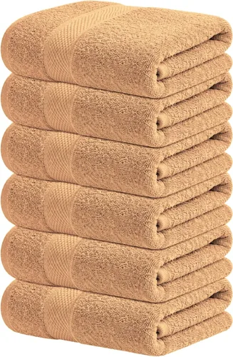 Miniatura 27 de Infinitee Xclusives Toallas de lujo para la ducha [13 x 13] – 100% algodón [paquete de 12], toallas faciales suaves y absorbentes para baño, Gris