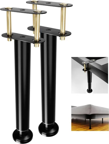 Patas de soporte ajustables para marco de cama, listones centrales de cama de metal, patas de apoyo pesado, kit de refuerzo de listones de cama,