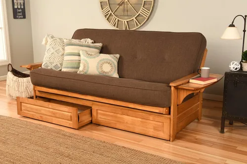Miniatura 21 de Kodiak Furniture - Juego de futón, blanco, Madera Tela, Canadá