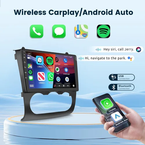 Miniatura 3 de [2G+64G] para Nissan Altima 2008-2012 Android 13 Estéreo de Coche de 9 Pulgadas con Pantalla Táctil HD, Radio con CarPlay Inalámbrico Android Auto