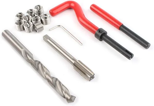 Miniatura 8 de Kit de herramientas de reparación de helicoiles, roscas despojadas, herramienta métrica M5 M6 M8 M10 M12 M14