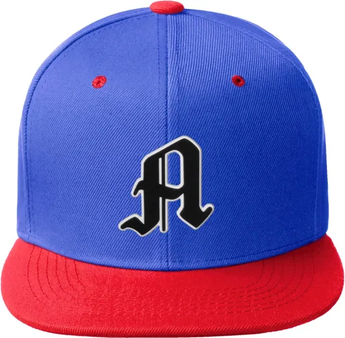 Miniatura 345 de Daxton Gorra clásica con visera de billete plano con letras del alfabeto inglés antiguo de la A a la Z