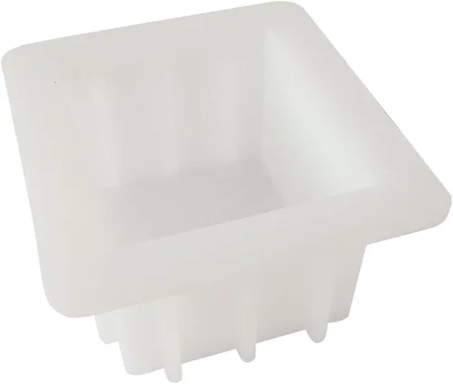 Miniatura 2 de JOONOR Moldes de jabón de silicona cuadrado hecho a mano 4 "barra de pan pequeña molde blanco Color 7
