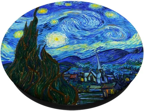 Miniatura 2 de Vincent Van Gogh Starry Night Art Painters PopSockets PopGrip intercambiable