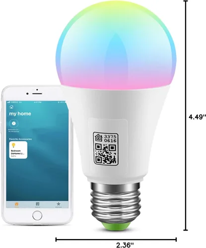 Miniatura 8 de Bombillas inteligentes: bombilla LED WiFi, funciona con Apple Homekit, Alexa, Google Home y Siri, bombilla inteligente LED E26, regulable de 2700