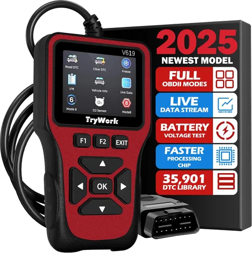 Miniatura 10 de Escáner de Diagnóstico OBD2, Lector de Códigos del Motor con Búsqueda de 35901 DTC, Modo 6 y 8, Preparación I/M para Todos los Autos OBDII desde
