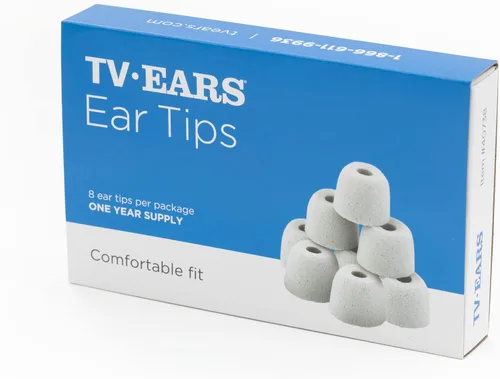 Miniatura 3 de TV · EARS Puntas de repuesto originales para auriculares originales de 4 pares, auriculares digitales y 5.8 de orejas de TV digital, suministro de 1