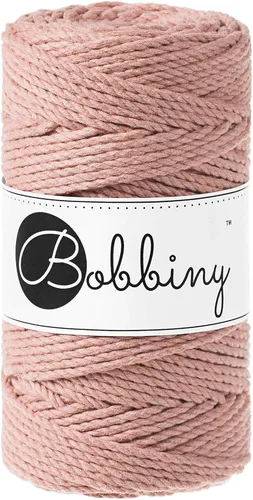 Miniatura 31 de Bobbiny Cordón de macramé regular de 0.118 in y 3 capas (aguamarina), 108yds/330 pies (100% algodón reciclado)