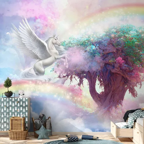 Miniatura 6 de artgeist Mural Pegaso Unicornio 79x55 pulgadas - Papel pintado no tejido de forro polar Decoración de pared Impresión fotográfica Diseño de imagen