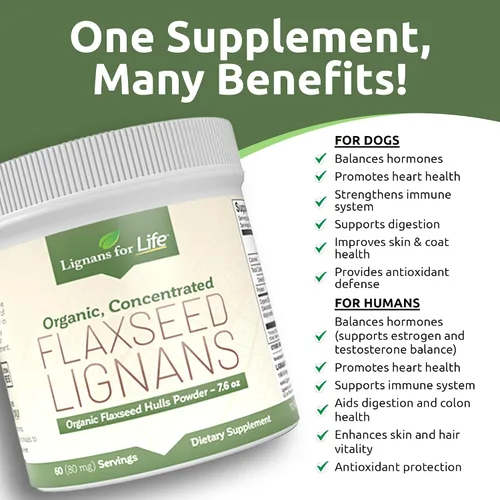 Miniatura 6 de Lignans for Life - Polvo natural de linaza molida a granel - Omega 3 y 6 antioxidantes rellenos de ácidos grasos con alto contenido de fibra - Apoya