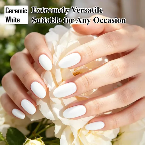 Miniatura 6 de YTD Likomey Esmalte de uñas de gel blanco, 0.5 onzas líquidas, manicura y pedicura para manicura y pedicura de verano, esmalte de color UV, 0.5