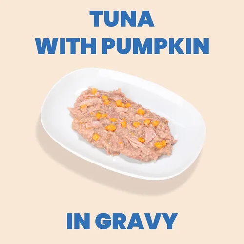Miniatura 2 de almo nature HQS Complete CAT - Receta de atún húmedo para gatos con calabaza en salsa, comida para gatos sin granos, 9.87 onzas (paquete de 24)