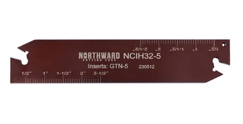 Miniatura 12 de Accusize Industrial Tools para insertos GTN-2, ancho 0.087–0.094 pulgadas, altura 0.75 pulgadas, NCIH19-2 Hoja ajustable de parada positiva