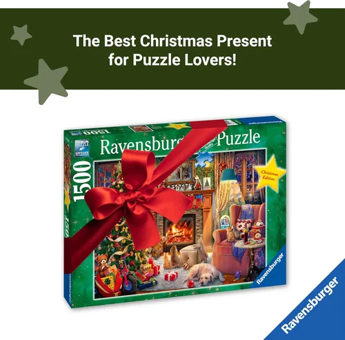 Miniatura 5 de Ravensburger - ¡Aquí viene la Navidad! - Rompecabezas de 500 piezas - Con Santa y un muñeco de nieve emocionando a la multitud en la gran parada