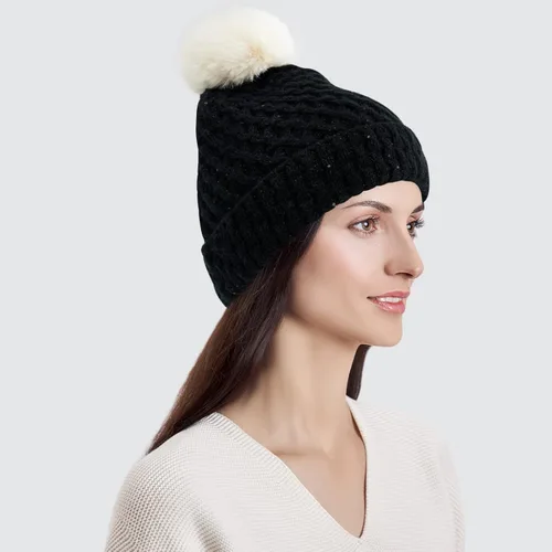 Miniatura 4 de zowya Gorro de punto suave cálido para mujeres y hombres, sombrero de invierno de doble cara