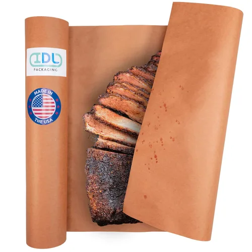 Miniatura 25 de Papel de carnicero negro de 18 x 2160 pulgadas (180 pies) – Rollo de papel de carnicero natural hecho en Estados Unidos para carne y pescado, sin