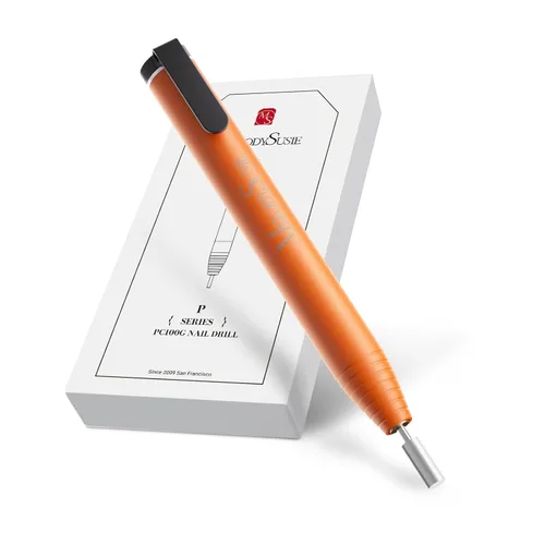 Miniatura 10 de MelodySusie Taladro de uñas portátil en forma de bolígrafo con adaptador de CA, lima eléctrica PC120B 20000RPM con diseño compacto para todo