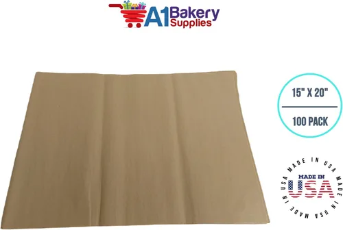 Miniatura 3 de Papel de seda dorado antiguo de 15 x 20 pulgadas, 100 hojas de papel de regalo prémium