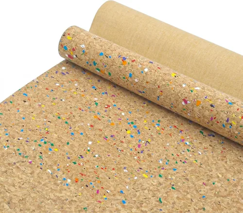 Miniatura 18 de SorenCut Tela de corcho por yarda, tela de corcho para coser con superficie de café negro, 12 x 52 pulgadas más grande para manualidades, cortar