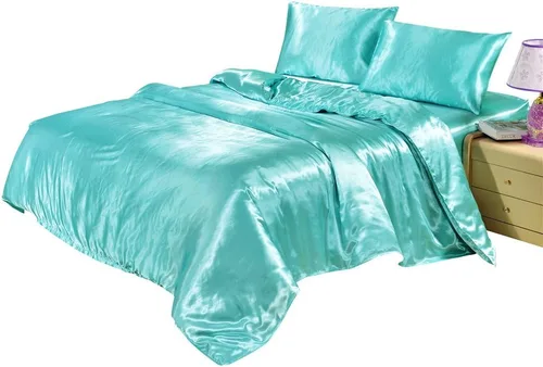 Bedding-Hotel - Juego de funda de edredón de calidad de hotel con lazos de cremallera ocultos, 3 piezas (1 funda de edredón, 2 fundas de almohada),