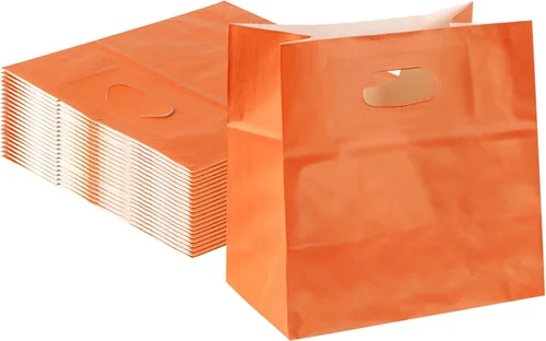 Miniatura 16 de Bag Tek Rectangle Paper Take Out Bag - with Handles - 11" x 7" x 11" - 100 count box