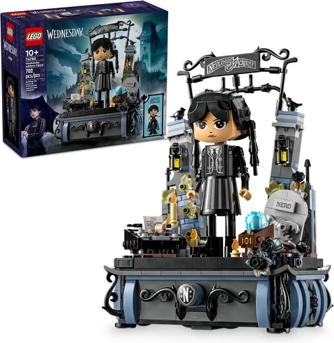 LEGO Figura Wednesday Addams, juguete de construcción para niños, niñas y niños, a partir de 10 años, muñeca coleccionable de Wednesday Addams con
