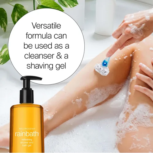 Miniatura 7 de Neutrogena Rainbath Gel limpiador de ducha y baño, gel de lavado corporal hidratante diario y gel de afeitado para hombres y mujeres, espuma cremosa