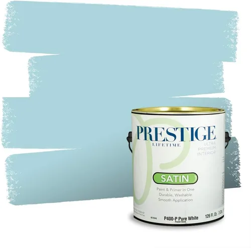 Miniatura 68 de Pintura Exterior + imprimación PRESTIGE, todo-en-uno, 1 galón, acabado mate, color comparable al Valspar* Royal Gray* VS151-Gris real