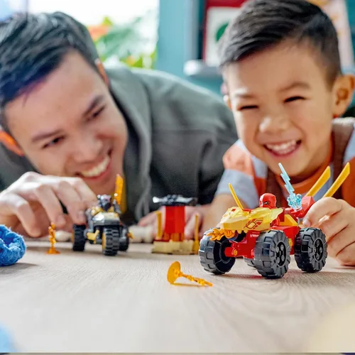 Miniatura 6 de Lego 71789 Ninjago Chase Set con Kais Speedster y Ras 'Motocicleta, Juguete para niños a partir de 4 años, juguete Ninja Car para construcción, Mini
