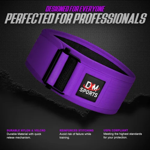 Miniatura 4 de DXM SPORTS Cinturón de levantamiento de pesas con autobloqueo, para hombres y mujeres, gimnasio, entrenamiento de fuerza, levantamiento de pesas