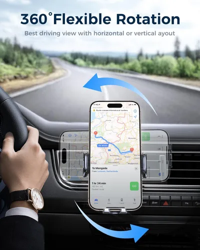 Miniatura 7 de MRGLAS Soportes de teléfono mejorados para tu automóvil con clip de gancho de metal, práctico soporte de teléfono celular para ventilación de aire