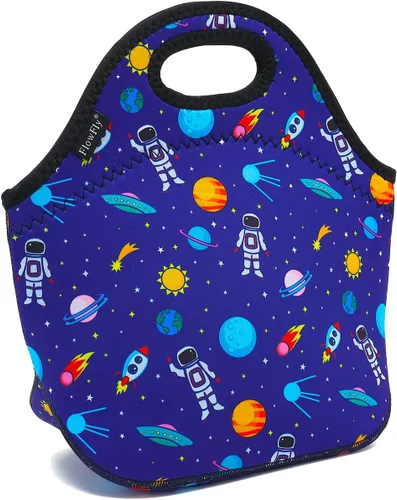 Miniatura 10 de FlowFly Lonchera de neopreno para niños, bolsa suave aislada, mini bolsa térmica para comidas, kit para niños, niñas, hombres, mujeres, escuela