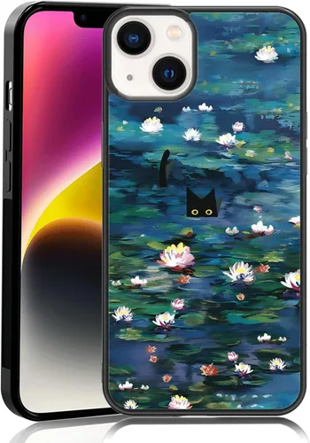 Miniatura 46 de Elegante funda de teléfono con diseño de gato Marie compatible con iPhone 11, funda de encaje dorado para iPhone, a prueba de golpes, rosa fucsia