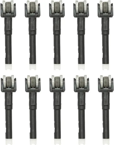 Paquete de 10 unidades de repuesto de barril de pedernal para encendedor con ruedas delanteras, sistema de encendido recargable, mecanismo de tubo
