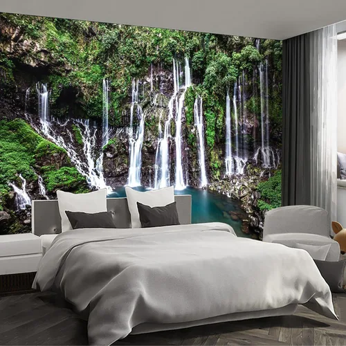 Miniatura 41 de Papel tapiz mural gris de Nueva York del Puente de Brooklyn, papel tapiz mural de paisaje urbano grande para sala de estar y dormitorio - 108"x75
